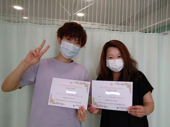 安眠ヘッドスパ講座受講生徒さん