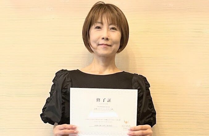 安眠ドライヘッドスパ講座ヨガインストラクター生徒さん